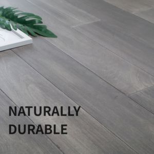 Tablas de Madera de Teca Brasileña Cumaru Sólida Gris Lacada con UV para Pisos de Cocina Moderna, Uso en Exteriores y Parques - Product Image 2