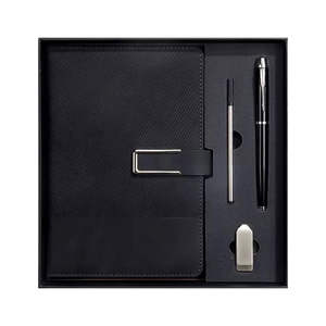مجموعة هدايا أعمال فاخرة 2025 تتضمن قلم USB ودفتر ملاحظات في صندوق هدايا، أدوات مكتبية للمدرسة والتخرج والترويج والهدايا الترويجية ومجموعة هدايا التأمين - Product Image 1