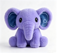 Venta Directa de Fábrica, Peluches de Elefante de 25 cm, Súper Suaves, Lindos y Kawaii, Juguetes de Peluche de Anime con Relleno de Algodón PP