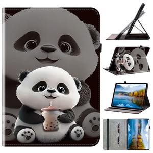 Sáng Tạo Dễ Thương Panda Sơn Thiết Kế PU Bảo Vệ Trường Hợp Đối Với Samsung Galaxy Tab Một 9.7 "/Galaxy Tab S6/Galaxy Tab S4 10.5" - Product Image 1