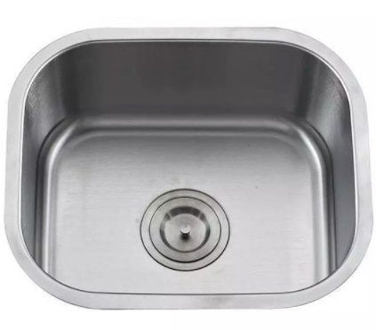 Stainless Sink For Quartz Granite Under Mount Countertop With Drainer And Sink Mounting  Clips