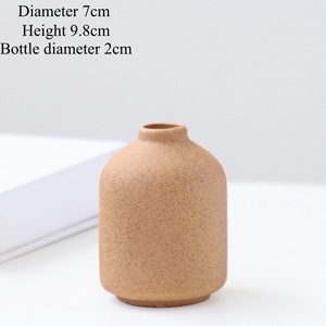<span class=keywords><strong>Vase</strong></span> de table en céramique mate, style nordique simple, en porcelaine faite à la main, forme cylindrique, bouche étroite, pour décoration intérieure - Product Image 4
