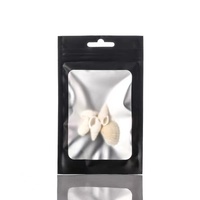Impression personnalisée Sac d'étanchéité à trois côtés Sac d'emballage avec câble USB à fermeture éclair anti-odeur Sacs holographiques en mylar