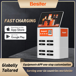 Stazione di ricarica portatile Besiter con 8 slot, batteria Li-Polymer da 22.5W, ricarica rapida, Type C/Micro USB, per uso esterno. - Product Image 2