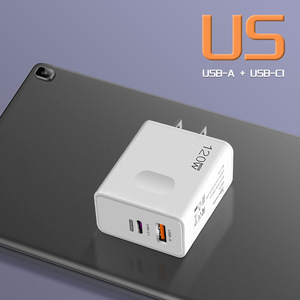 <span class=keywords><strong>Chargeur</strong></span> de téléphone portable à charge rapide double USB-A/USB-C PD+QC5.0 5V/3A ignifuge certifié CE FCC - Product Image 6