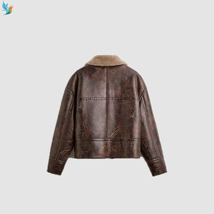 Giacche <span class=keywords><strong>Bomber</strong></span> in <span class=keywords><strong>Pelle</strong></span> Personalizzate di Alta Qualità da <span class=keywords><strong>Uomo</strong></span>, Giubbotti da Aviatore in Montone Shearling da <span class=keywords><strong>Uomo</strong></span> - Product Image 6