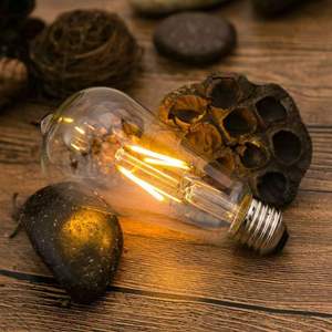 Lámpara de Filamento de Fábrica AC220-240V 8W 640lm E27/B22 Dorada/Transparente, Lámpara Edison Retro de Vidrio, Luz Ambiental para Festivales - Product Image 4
