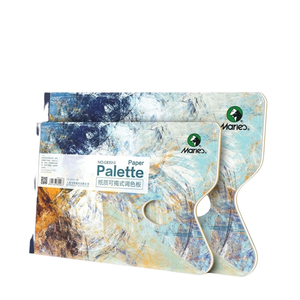 Feuilles de mélange Maries 8K/A4 Peel-off Papier à palette jetable pour acrylique/<span class=keywords><strong>gouache</strong></span>/huile sans lavage <span class=keywords><strong>Studio</strong></span> Essential en bois - Product Image 1