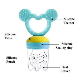 Sucette en Silicone Non toxique sans BPA pour bébé, jouets d'<span class=keywords><strong>alimentation</strong></span> en fruits et légumes pour bébé - Product Image 3