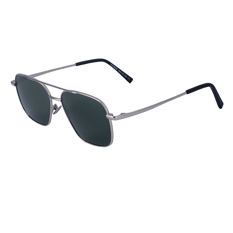 Trendy Vintage Double Bridge Square Sunglasses for Men display picture 1