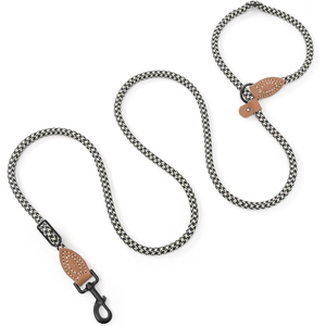 स्लिप लीड हाथ मुक्त कुत्ते के लश क्रॉबॉडी कमर पट्टा बहुक्रियाशील भारी शुल्क दोहरी हैंडल प्रशिक्षण - Product Image 3