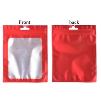 Échantillon gratuit vis en aluminium câble USB bijoux stockage fermeture éclair sacs d'étanchéité pochettes plates en aluminium réutilisables