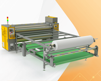Presse à chaleur rotative industrielle de 270 mm avec revêtement pour l'impression textile continue en rouleau