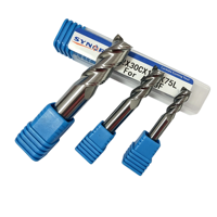 Fraise à rayonner en carbure à 2 dents pour alliage d'aluminium 6061/6063, outil de coupe haute précision, fraise CNC pour aluminium