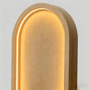 Avrupa tarzı güzel kapı kemerli iç kapı odası kapı Retro tasarım yuvarlak üst avustralya tarzı; - Product Image 2