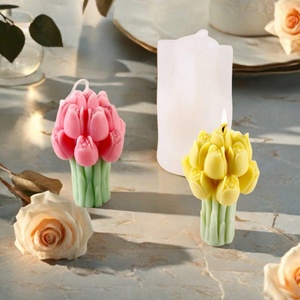 Moule en silicone en gros pour bougies en forme de tulipe, idéal pour la décoration intérieure et les bougies parfumées - Product Image 5