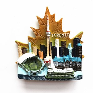 Imán de Resina 3D Ecológico Personalizado para Refrigerador, Recuerdo de Viaje Hecho a Mano, Mapa de Lugares Emblemáticos de la Ciudad, Canadá, Decoración para el Hogar u Oficina, Regalo de 7 cm - Product Image 6