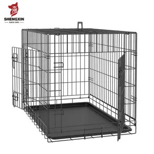 Wholesale Manufacturer Iron Foldable Stackable xxl Dog Cage Pet Cages Collapsible Metal Dog Crates for Dog