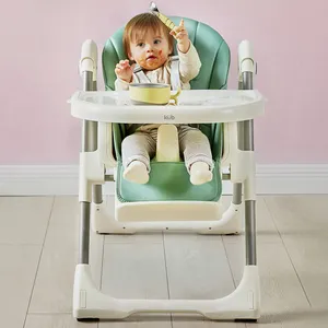 KUB Cadeira alta multifuncional 3 em 1 para crianças Cadeira dobrável ajustável portátil para alimentação de bebês