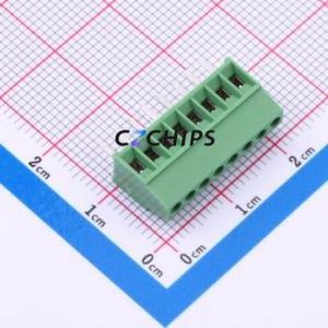282834-8 Screw Terminal Block Through hole Component (THT),P=2.54mm Connector 2.54mm Green Through Hole 8P - Product Image 1