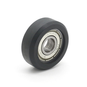 Manufacturer Supplies 608ZZ <b>Bearing</b>-Coated Polyurethane (PU) Flat Silent Track Guide Wheels 8*30*11mm for <b>Linear</b> Guides - Product Image 4