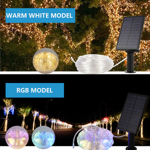 Guangdu RGBW trang trí ABS 10m 20m vườn ánh sáng không thấm nước ngoài trời IP65 Patio năng lượng mặt trời dẫn chuỗi đèn - Product Image 3