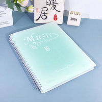 Carpeta Transparente de PP para Partituras, Tamaño A4, Antireflejo, Modificable, Organizador de Partituras para Piano