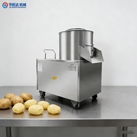 Prijs van automatische elektrische aardappel schiller van roestvrij staal 304 / Industriële aardappel schiller / Commerciële aardappel schilmachine