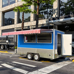 Camion de nourriture <span class=keywords><strong>6</strong></span> pieds 10 pieds <span class=keywords><strong>12</strong></span> pieds 13 pieds 14 pieds avec équipement de restauration complet Camion de nourriture pour hot-dogs Chariot de snack-bar remorque de nourriture personnalisé - Product Image 1