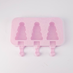 Herramientas de cocina rosa palo de madera de forma de árbol leche bebida nevera reutilizable wafer <span class=keywords><strong>ice</strong></span> <span class=keywords><strong>cream</strong></span> molde - Product Image 2