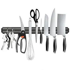 حامل عرض سكاكين مغناطيسي بلاستيكي للتخزين في المطبخ بسعر رخيص بسعر الجملة عالي الجودة حامل ومعلقة سكاكين مغناطيسي