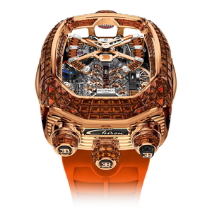 Montre automatique de sport Jacob Luxury <span class=keywords><strong>Bugatti</strong></span> Chiron Tourbillon en acier inoxydable, design à 16 cylindres à piston, pour homme, 41 mm, verre saphir - Product Image 5