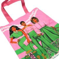 Moda Taşınabilir ve Suya Dayanıklı Tote Çanta Moda Zeta Phi Beta Kadın Sorority Seyahat Tote Çanta