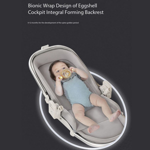 Nuevo cochecito de bebé plegable Carrito de cuatro ruedas Sistema de absorción de impactos en forma de cáscara de huevo - Product Image 3