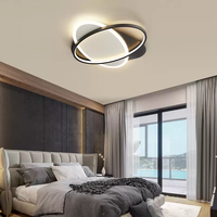 Plafonnier LED de Haute Qualité pour Salon avec Base en Fer et Couvercle en Acrylique