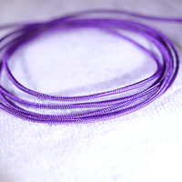 Câble coaxial Hi-Fi Litz 6N en argent avec blindage en nylon violet pour moniteur et lecteur DVD