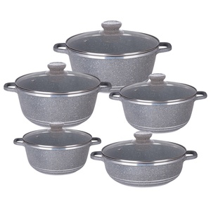 10 Cái <span class=keywords><strong>Italy</strong></span> Dessini Cast Nhôm <span class=keywords><strong>Cookware</strong></span> <span class=keywords><strong>Set</strong></span>/Đồ Dùng Nhà Bếp <span class=keywords><strong>Set</strong></span> Với Không Dính Granite Marble Coating - Product Image 1