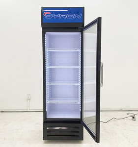 Réfrigérateur-<span class=keywords><strong>congélateur</strong></span> vertical commercial <span class=keywords><strong>avec</strong></span> porte vitrée à refroidissement par air, réfrigérateur de présentation pour boissons gazeuses, pour usage hôtelier - Product Image 1