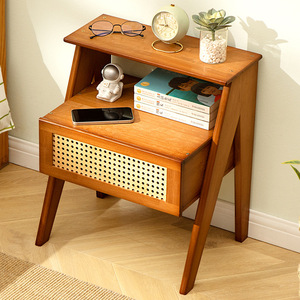 Multifunctional bedside <b>table</b>, simple and luxurious <b>small</b> home use, bedside storage shelf, side <b>table</b>, bedside storage cabinet. - Product Image 1