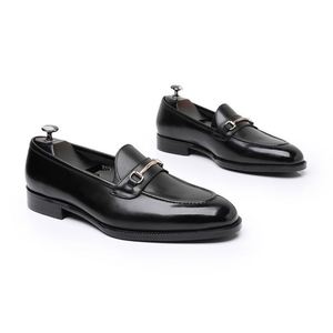 Mocassins en cuir pour hommes, style britannique, à bout carré, à lacets, pour le bureau et la carrière, tendance, avec mors de cheval, antidérapants, respirants, légers et confortables - Product Image 6