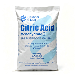 Ácido Cítrico Monohidrato LEMON STAR Original, Soluble en Agua Fría, Acidificante para Jugos con Gas, Concentrado de Frutas Energéticas - Product Image 1