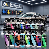 Champú para Autos, Prelavado para Autos, Agente de Limpieza Interior, Limpiador de Llantas, Abrillantador de Neumáticos, Revestimiento de Nano Vidrio, Desengrasante, Kit de Lavado de Autos