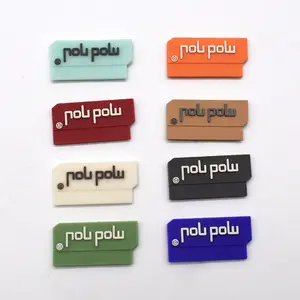 Etiqueta de goma personalizada de alta calidad, Parche en relieve 3D de PVC suave para ropa