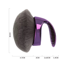 Best-seller Pinceau pour timbre à poudre libre à tête de champignon végétalien pour visage et corps Pinceau multifonctionnel pour poudre de cou