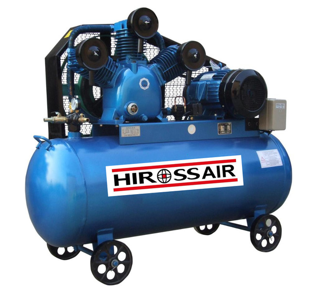 Portable 70/100/150L 3hp Belt-Driven Industrial Air Compressor V-0.25/8 Screw Type Gasoline Powered Air Cooled Engine Core
