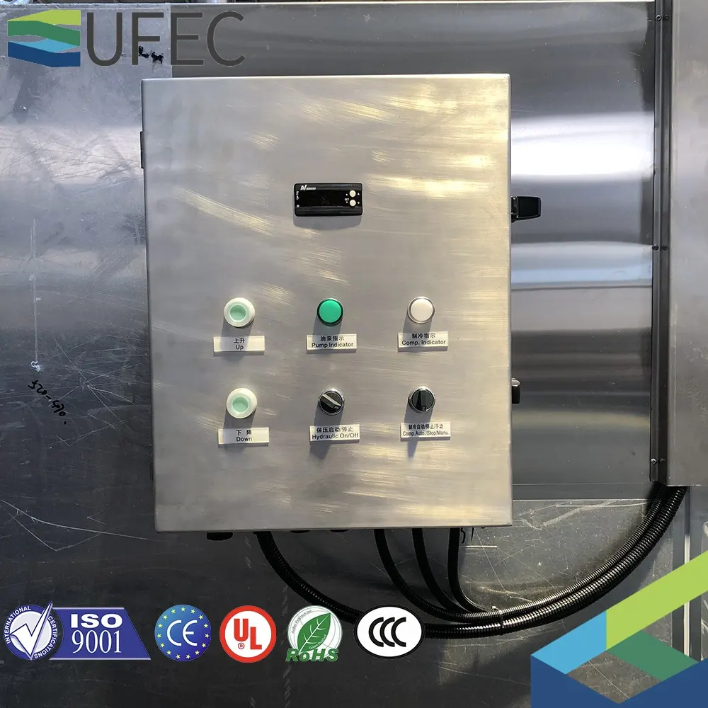 Congélateur industriel de plat froid de semi-contact de congélateur de réfrigération industrielle pour la congélation