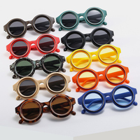 Lunettes de soleil rondes rétro pour hommes et femmes, protection UV400, style double monture, vente en gros