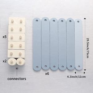 LM KIDS Toddler Indoor Playground Planche d'équilibre en <span class=keywords><strong>bois</strong></span> réglable Jouet d'exercice Montessori Baby Foot Balance Beam for Kids - Product Image 6