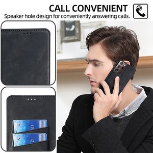 คุณภาพสูงหนังสําหรับSamsungหมายเหตุ 20 Ultraหมายเหตุ 10 <span class=keywords><strong>9</strong></span> 8 ช่องเสียบการ์ดกระเป๋าสตางค์แม่เหล็กFlipสําหรับหมายเหตุ 20 - Product Image 4