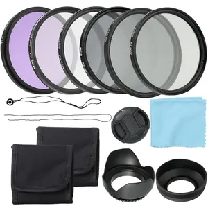 52mm/58mm Camera UV CPL FLD Lens Filters Kit and Altura Photo ND Neutral Density Filter Set Photography Accessories